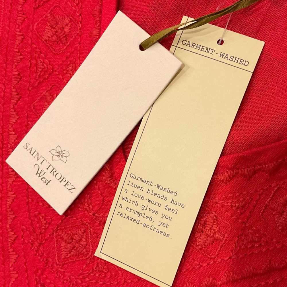 Saint Tropez West Sleeveless Red Top Size 2X NWT - Picture 6 of 12